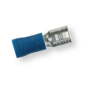 Isolierter Verbinder 4,8x0,8 mm blau